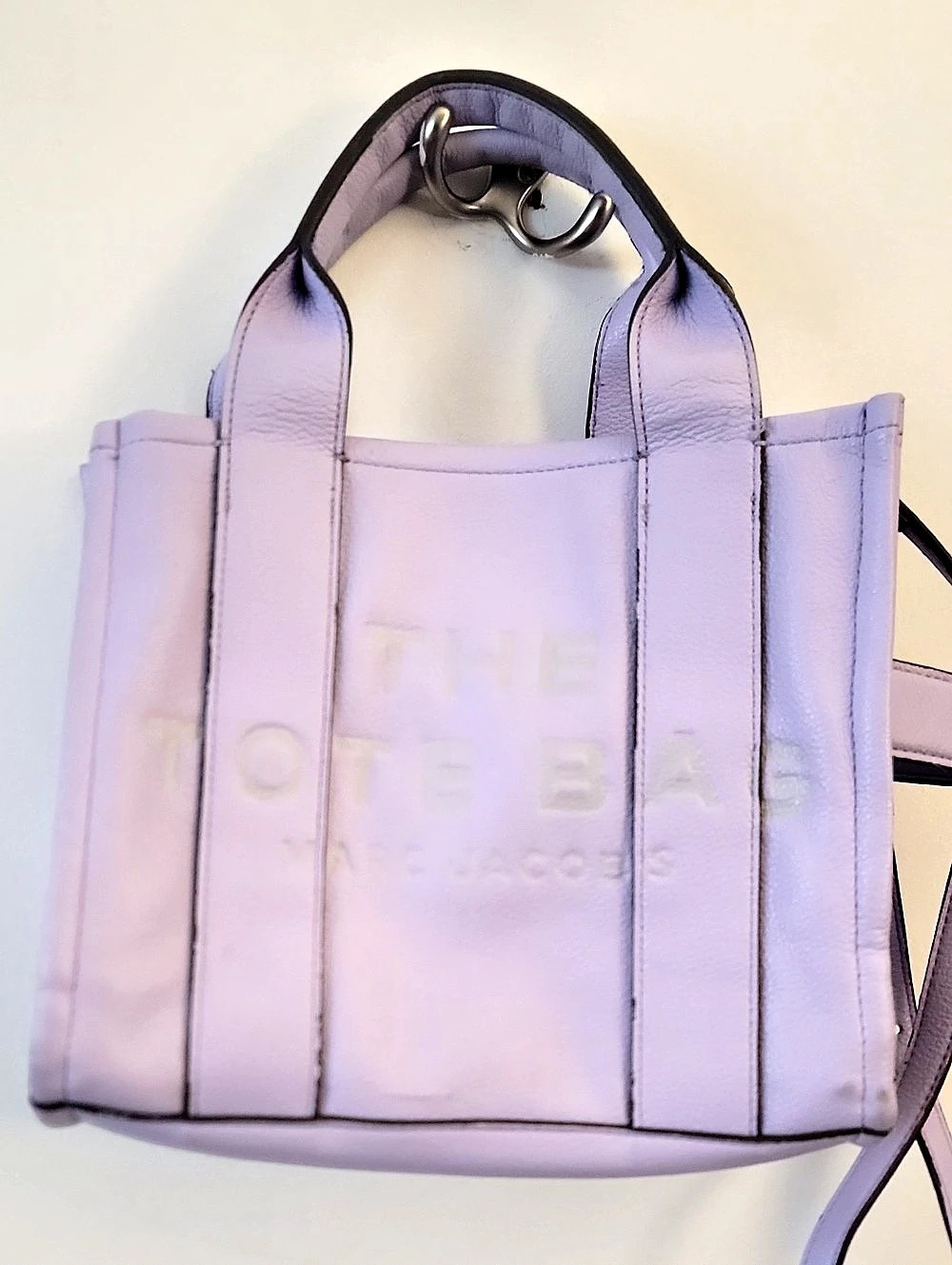 Marc Jacobs The Leather Small Tote Bag Purple
